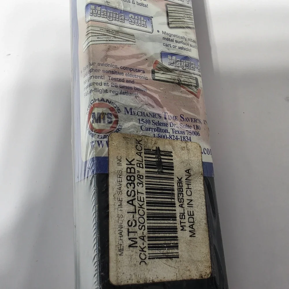 Mechanics Time Savers 3/8 Drive Lock-A-Socket 12 Post Organizer Rail Magnetic